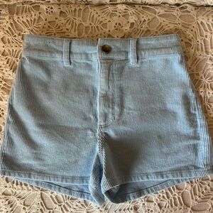 New Billabong Light Blue High Waist Corduroy Shorts